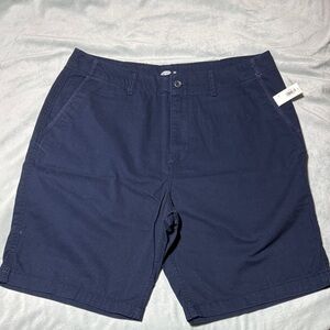Old Navy Men's Dark Blue Flat Front Shorts